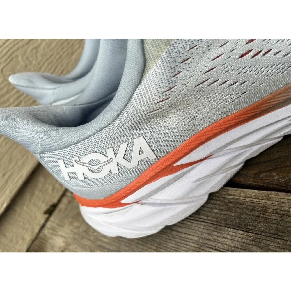 Hoka One One Clifton 8 Women’s 9.5B Running Shoes Blue Fog/Plein Air